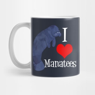 I Love Manatees Mug